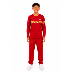 Camiseta Manga Longa Vermelha - 8 ao 16 e M